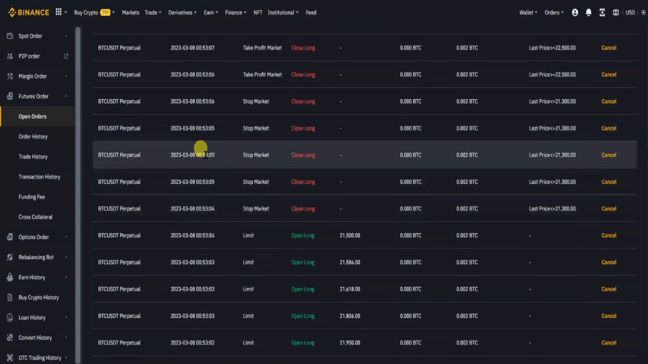 Trade with python (Binance Api)